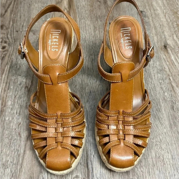 Nickels Soft • Strappy Wedge Sandals - Picture 1 of 12